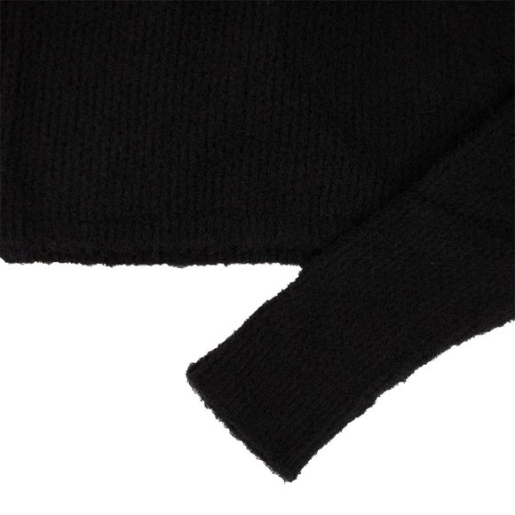 UNRAVEL PROJECT Black Cropped Crew Neck Sweater Size XS $1035 - Picture 3 of 6